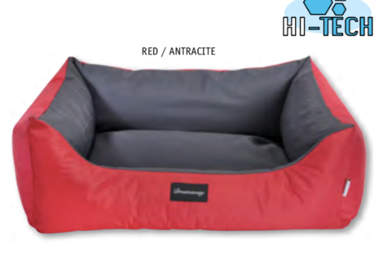 DIVANETTO CUSCINO Mod. DREAMAWAY BOSTON SOFA ROSSO con interno Antracite Dimensioni 65 x 50 x 22 cm