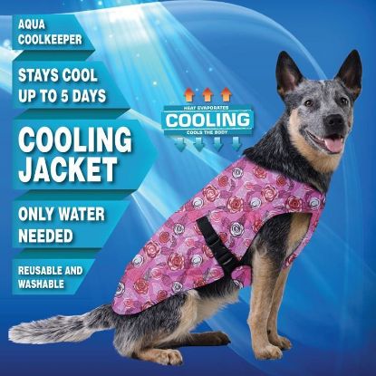 AQUA COOLKEEPER COOLING PET JACKET ROSA TG 09 L -  CIRCONFERENZA TORACE DA 87 A 95 cm  