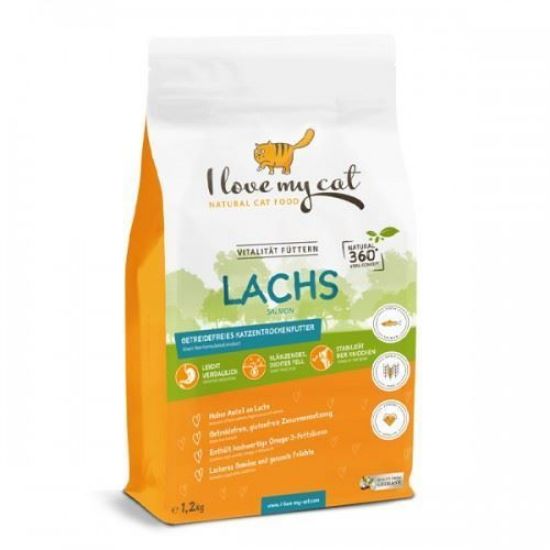 BELLFOR GATTO SALMONE TROTA 1,2 kg Grain Free I LOVE MY CAT