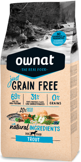 OWNAT LINEA JUST TROTA CANE ADULTO 3 KG GRAIN FREE