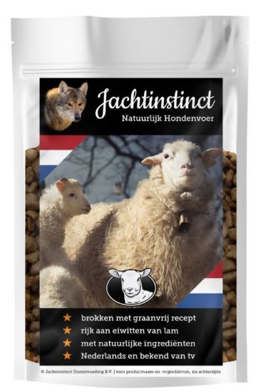 JACHTINSTINCT Hunting PRESSATO A FREDDO ADULT AGNELLO GRAIN FREE 4 Kg