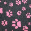 Cuscino tappeto relax VETFLEECE ANTRACITE E ROSA tg.M 100X75 cm antiscivolo cani gatti - simil VETBED