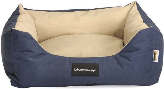 DIVANETTO CUSCINO Mod. DREAMAWAY BOSTON SOFA BLU BEIGE Dimensioni 100 x 80 x 25 cm