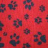 Immagine di Cuscino tappeto relax VETFLEECE ROSSO e ANTRACITE  tg. M 100X75 antiscivolo cani gatti - simil VETBED