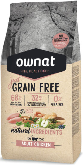 OWNAT LINEA JUST POLLO GATTO ADULTO 1 KG GRAIN FREE