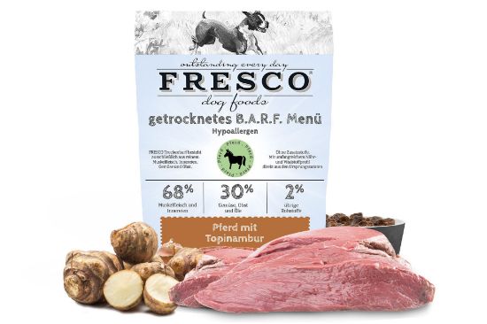 FRESCO CIBO BARF SECCO IPOALLERGENICO al CAVALLO con CARCIOFO 5 kg