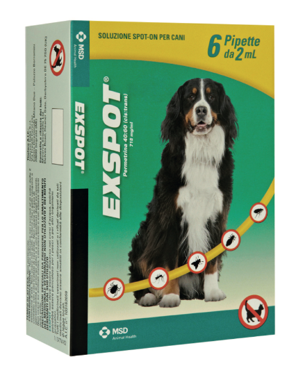 EXSPOT 6 PIPETTE 2 ML ANTIPARASSITARIO CANE