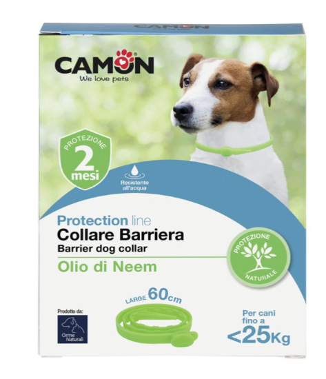 ORME NATURALI COLLARE PER CANE MEDIO ALL'OLIO DI NEEM (60 CM)