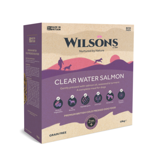 WILSONS PRESSATO A FREDDO ADULT / PUPPY CLEAR WATER SALMONE E PESCE MARE GRAIN FREE 10 kg