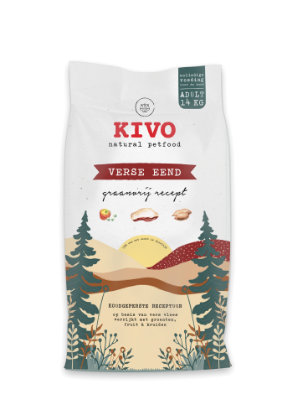 KIVO PRESSATO A FREDDO ADULT ANATRA GRAIN FREE 14 kg