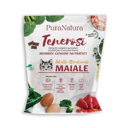 PURA NATURA SEMIUMIDO GATTO TENEROSI al MAIALE 200 GR.