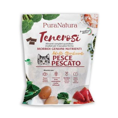 PURA NATURA TENEROSI SEMIUMIDO GATTO STERILIZZATO al PESCE 200 GR.