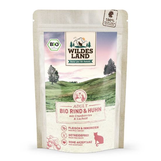 WILDES LAND UMIDO COMPLETO BIO GATTO MANZO e POLLO  85 gr