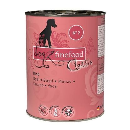 DOGZ FINEFOOD MANZO  N.12 UMIDO CANE  COMPLETO 400 GR. LATTINA