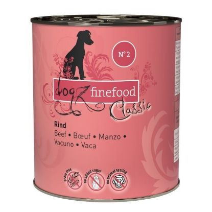 DOGZ FINEFOOD MANZO  N.12 UMIDO CANE  COMPLETO 800 GR. LATTINA