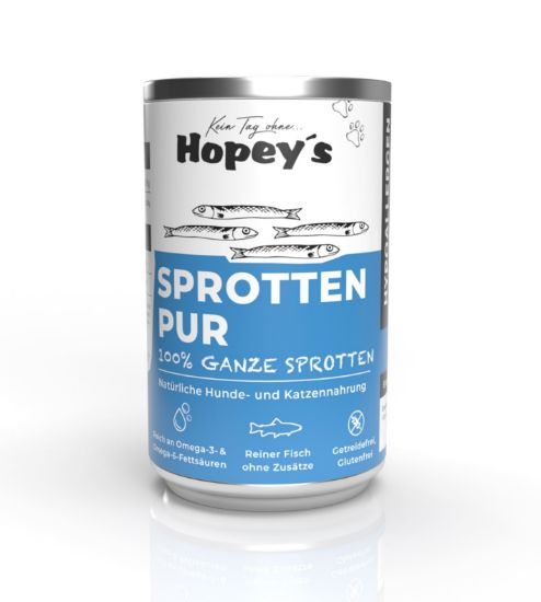 HOPEY's UMIDO CANE PESCE SPRATTO DA 400 gr