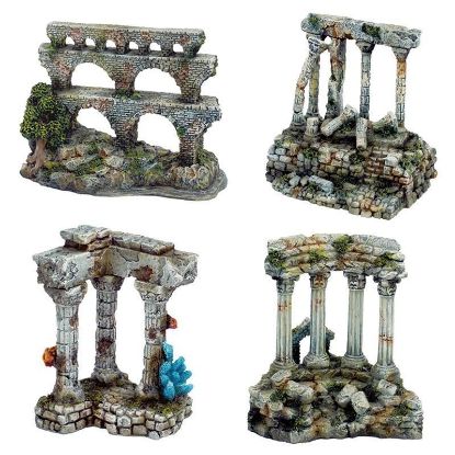 SET 4 PEZZI DECORAZIONE ACQUARIO