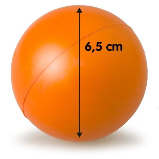 PALLA GOMMA DURA 6,5cm arancione
