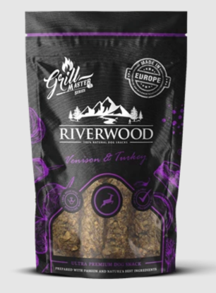 GRILLMASTER SNACK MORBIDO AL CERVO E TACCHINO 100 gr  RIVERWOOD