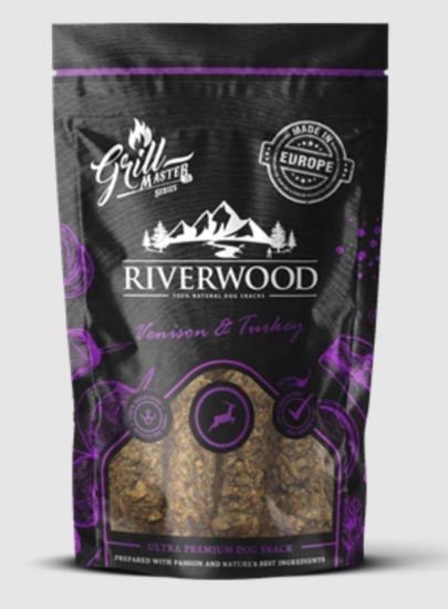 GRILLMASTER SNACK MORBIDO AL CERVO E TACCHINO 100 gr  RIVERWOOD