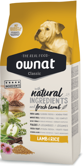 OWNAT LINEA CLASSICS LOW GRAIN AGNELLO CANE ADULTO 20 KG