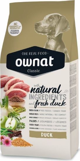 OWNAT LINEA CLASSICS LOW GRAIN ANATRA RISO CANE ADULTO 15 KG