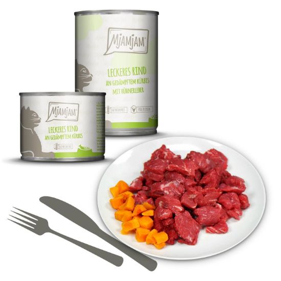 MJAMJAM MANZO CON ZUCCA UMIDO GATTO COMPLETO 400 GR. Lattina