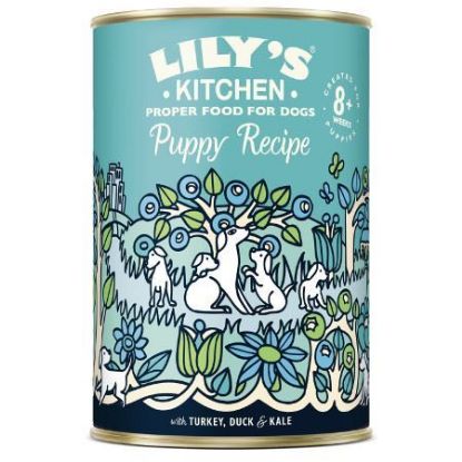LILY'S KITCHEN Lattina Umido PUPPY TACCHINO ANATRA 400 gr
