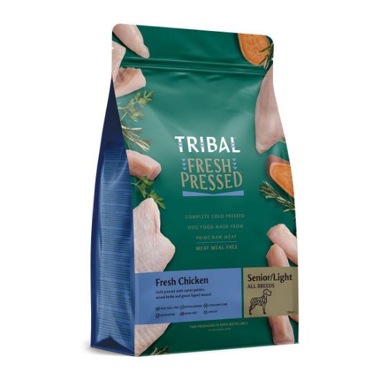 TRIBAL TLC POLLO PESCE SENIOR / LIGHT 12 KG PRESSATO A FREDDO GRAIN FREE