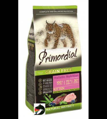 PRIMORDIAL GATTO KITTEN ANATRA e TACCHINO GRAIN FREE 400 gr 