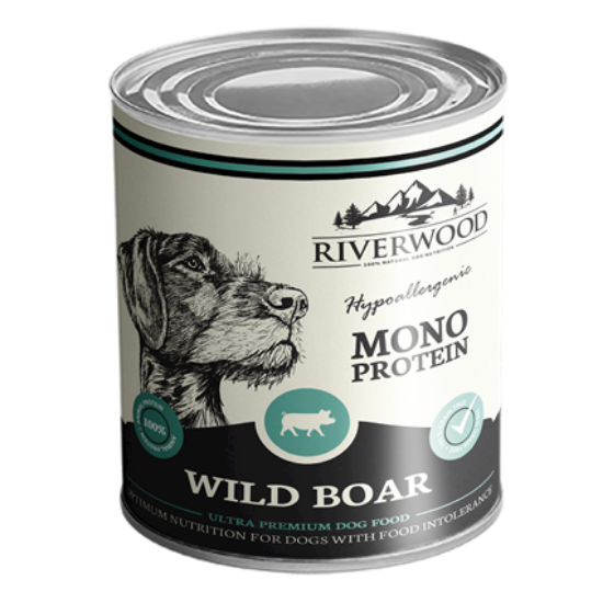 RIVERWOOD CINGHIALE 400 GR. - UMIDO COMPLETO CANE