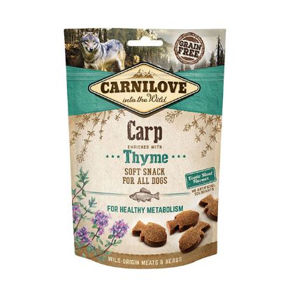 CARNILOVE SOFT SNACK CANE   CARPA e TIMO 200 GR. GRAIN FREE