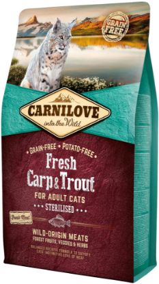 CARNILOVE CARPA E TROTA 2 KG CROCCHETTE GATTO ADULTI GRAIN FREE