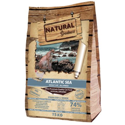 NATURAL GREATNESS GATTO STERILIZZATO ATLANTIC SEA 1.5 KG