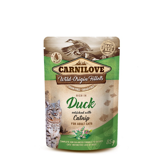 CARNILOVE UMIDO GATTO ANATRA a FILETTI 85 g