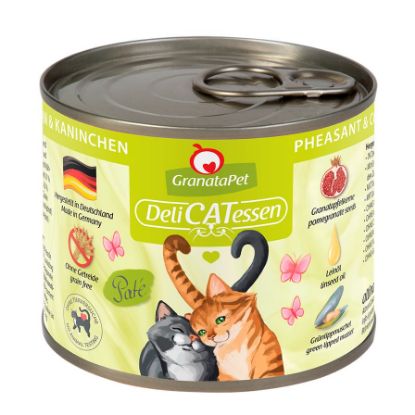 GRANATAPET GATTO UMIDO DELICATESSEN CONIGLIO E FAGIANO 200 gr.