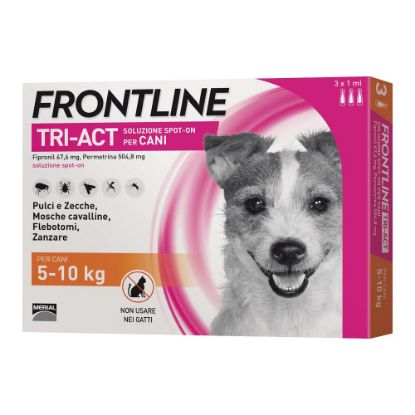 FRONTLINE TRIACT 5 -10 kg - 3 PIPETTE ANTIPARASSITARIO