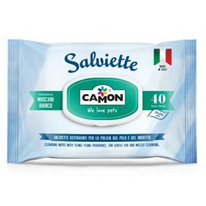 40 PZ  MUSCHIO BIANCO SALVIETTINE CAMON