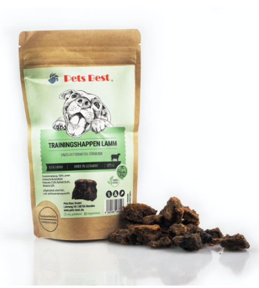 BEST SOFT SNACK PREMIETTI AGNELLO MONO 125 GR. TRAININGSHAPPEN GRAIN FREE