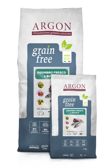 ARGON SGOMBRO E BUFALO CON SUINO 12 KG grain free 