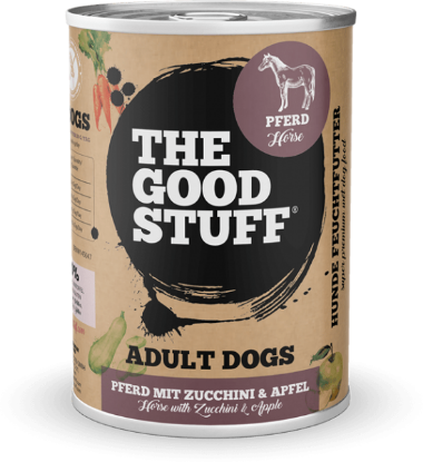 THE GOODSTUFF CAVALLO E ZUCCHINE UMIDO CANE  COMPLETO 800 GR. LATTINA