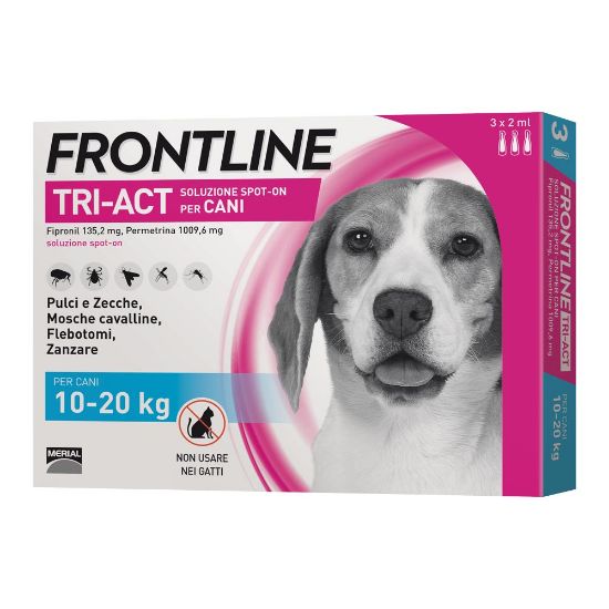 FRONTLINE TRIACT 10-20 kg - 3 PIPETTE ANTIPARASSITARIO