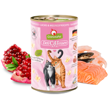 GRANATAPET GATTO UMIDO DELICATESSEN SALMONE FRUTTI DI MARE 200 gr