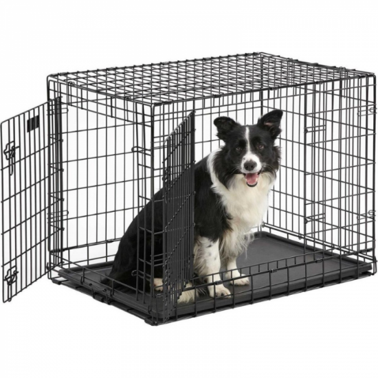 KENNEL DOPPIA PORTA - ACCIAIO TG XXL ( 121 x 76 x 82 CM ) 