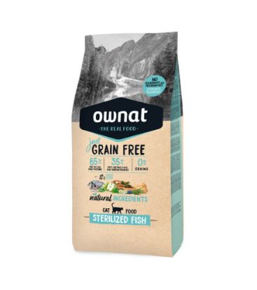 OWNAT LINEA JUST PESCE GATTO STERILIZZATO ADULTO 1 KG GRAIN FREE 