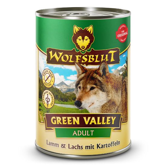 395 GR. AGNELLO SALMONE WOLFSBLUT GREEN VALLEY UMIDO CANE 