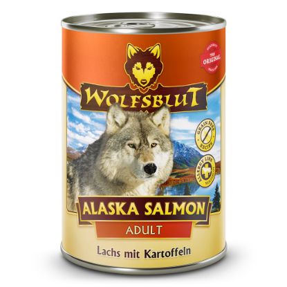 WOLFSBLUT SALMONE DELL'ALASKA UMIDO CANE 395 GR GRAIN FREE