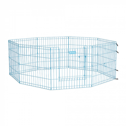 RECINTO PER CANI IN METALLO BLU 560 CM - può essere montato ottagonale o quadrato o rettangolare