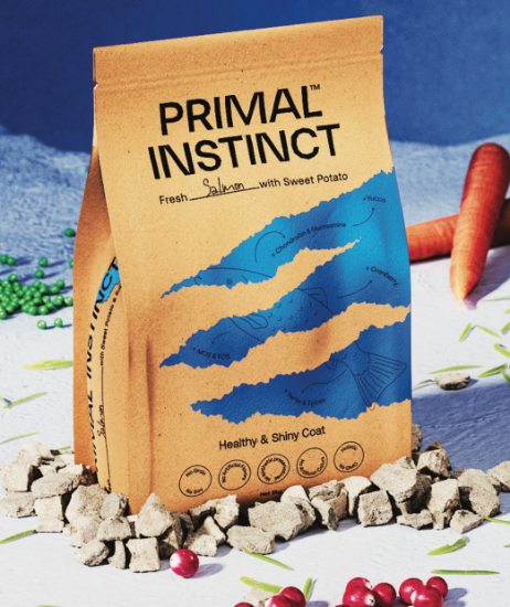 PRIMAL INSTINCT SALMONE 5 KG SHINY COAT GRAIN FREE