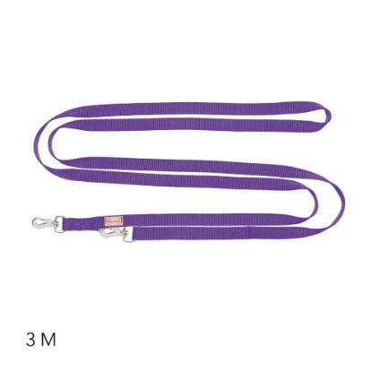 GUINZAGLIO HAQIHANA ALLUNGABILE A 3 METRI VIOLA 20 mm (Larghezza)